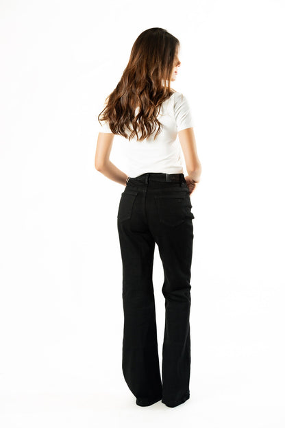 Vanessa | Pantalón acampanado negro