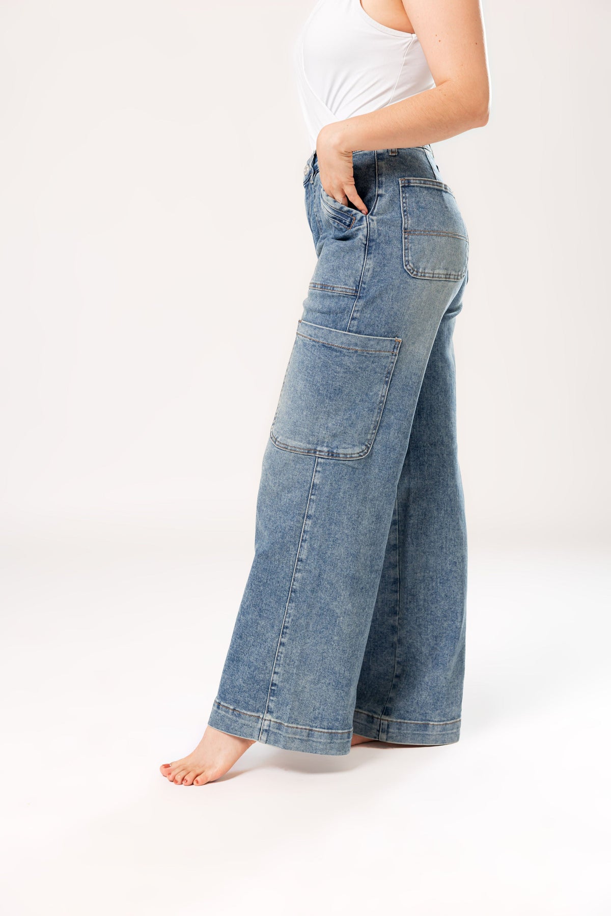 Tania | Pantalón cargo azul