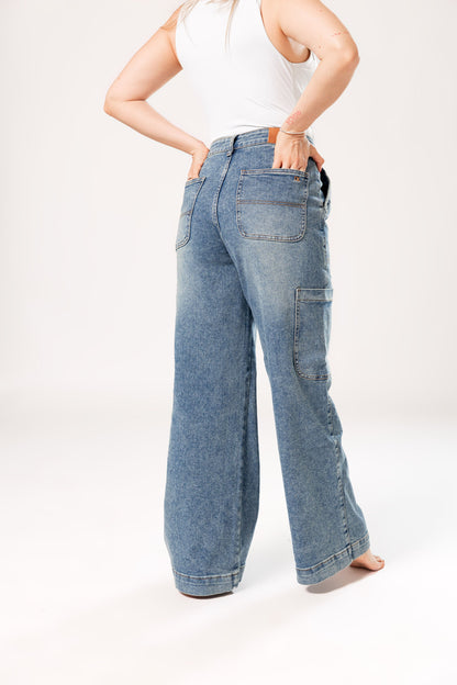 Tania | Pantalón cargo azul