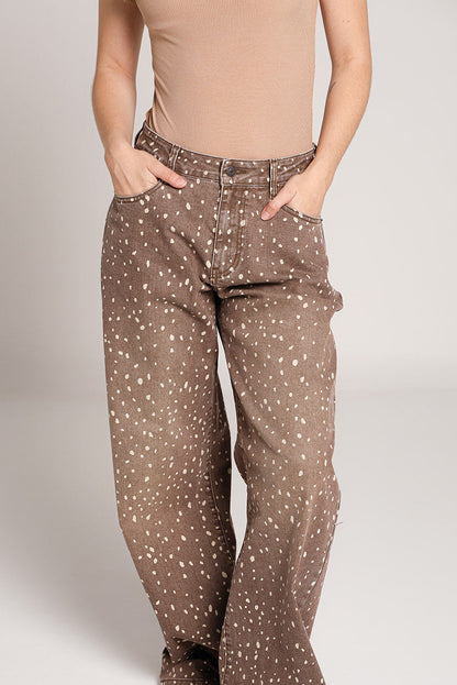 Daniela | Pantalón wide leg estampado