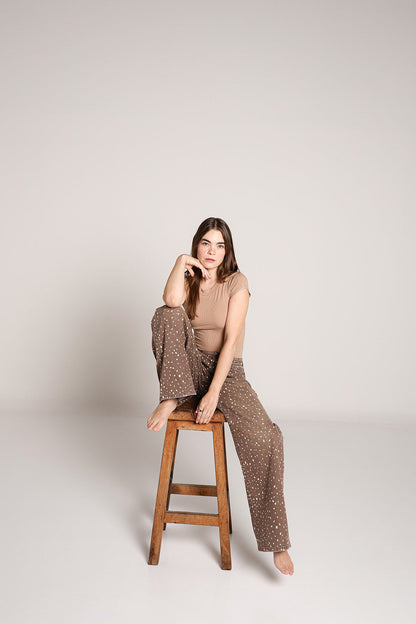 Daniela | Pantalón wide leg estampado