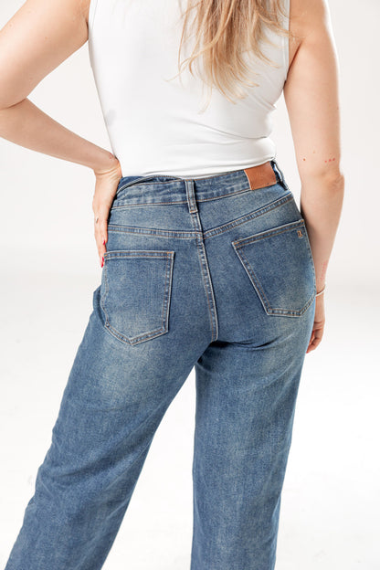 Sandra | Pantalón wide leg vintage deslavado