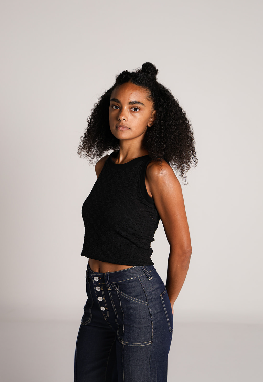 Mía | Pantalón wide leg azul oscuro