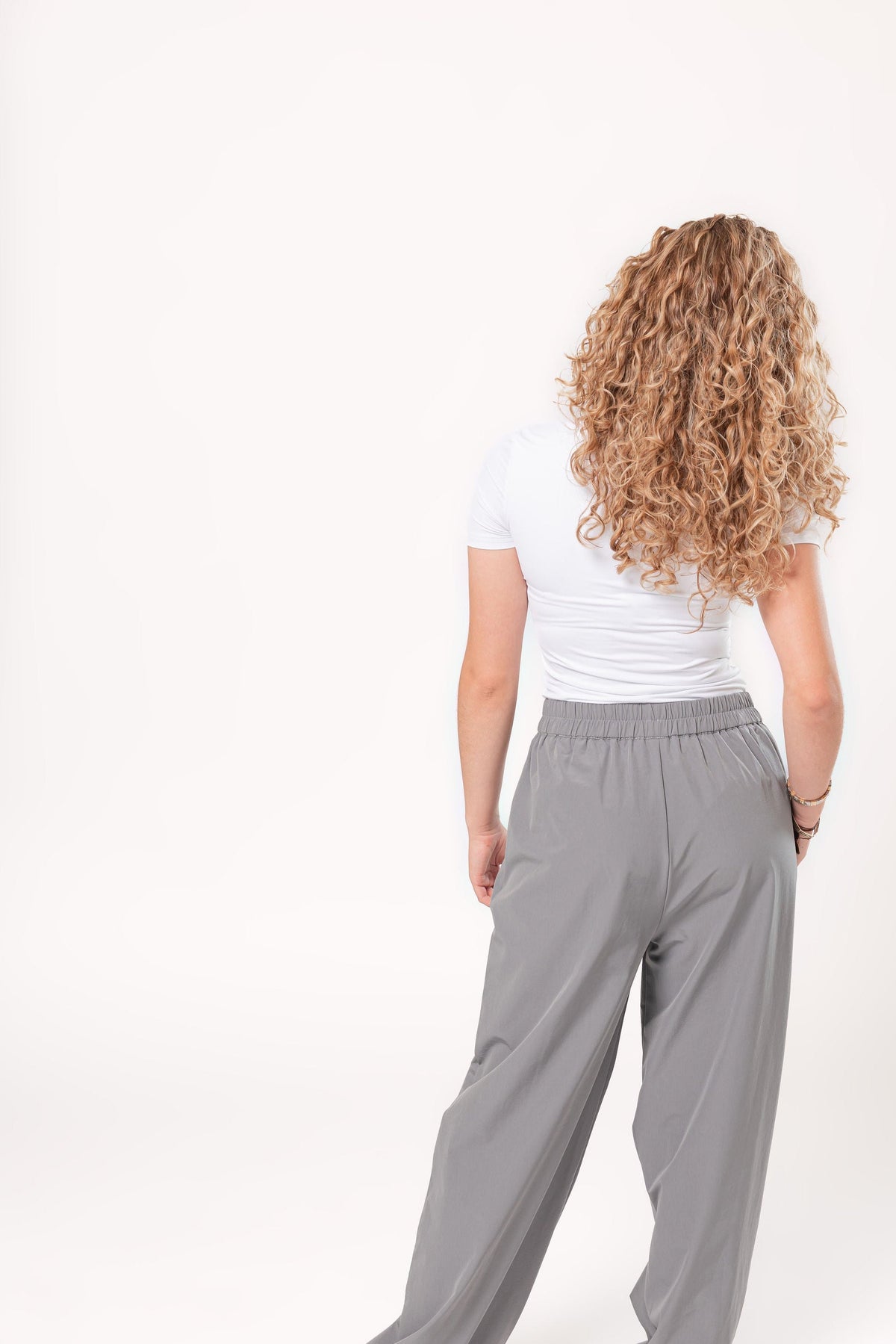 Silvia | Pantalón wide leg gris
