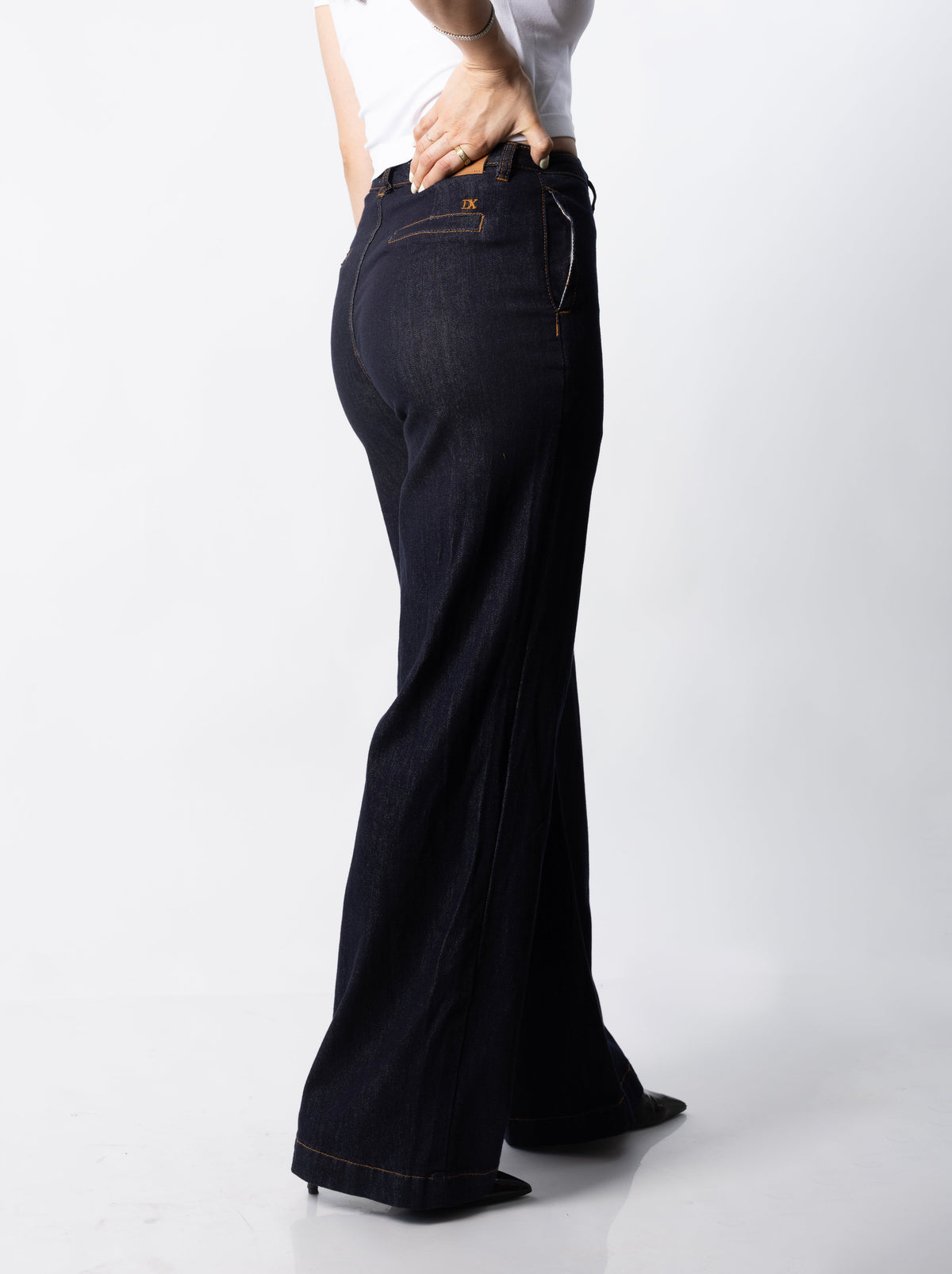 Marina | Pantalón wide leg azul intenso