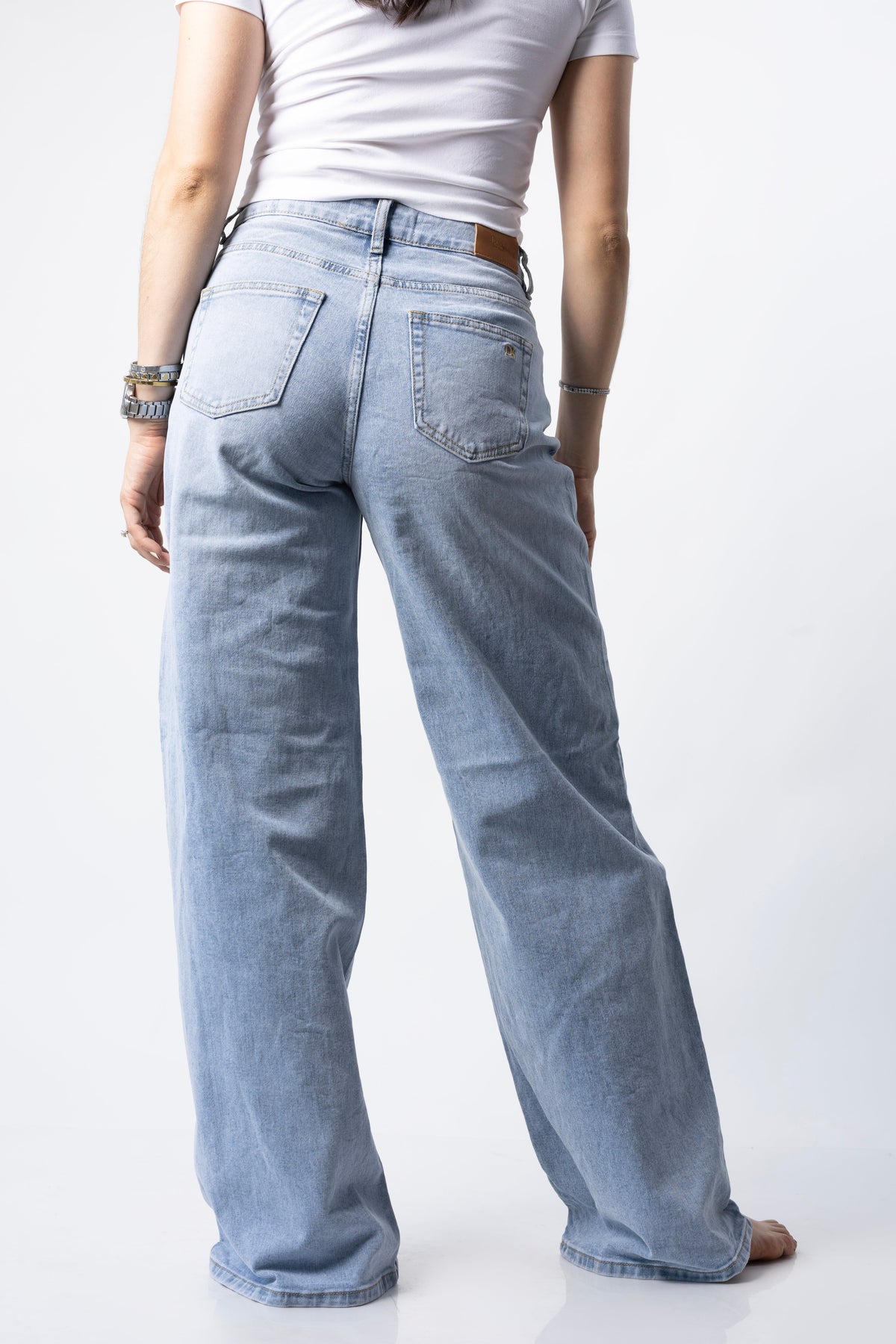 Lía | Pantalón wide leg azul claro