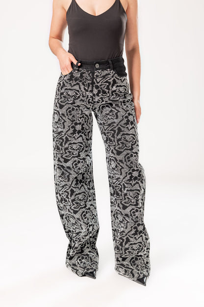 Bárbara | Pantalón wide leg negro