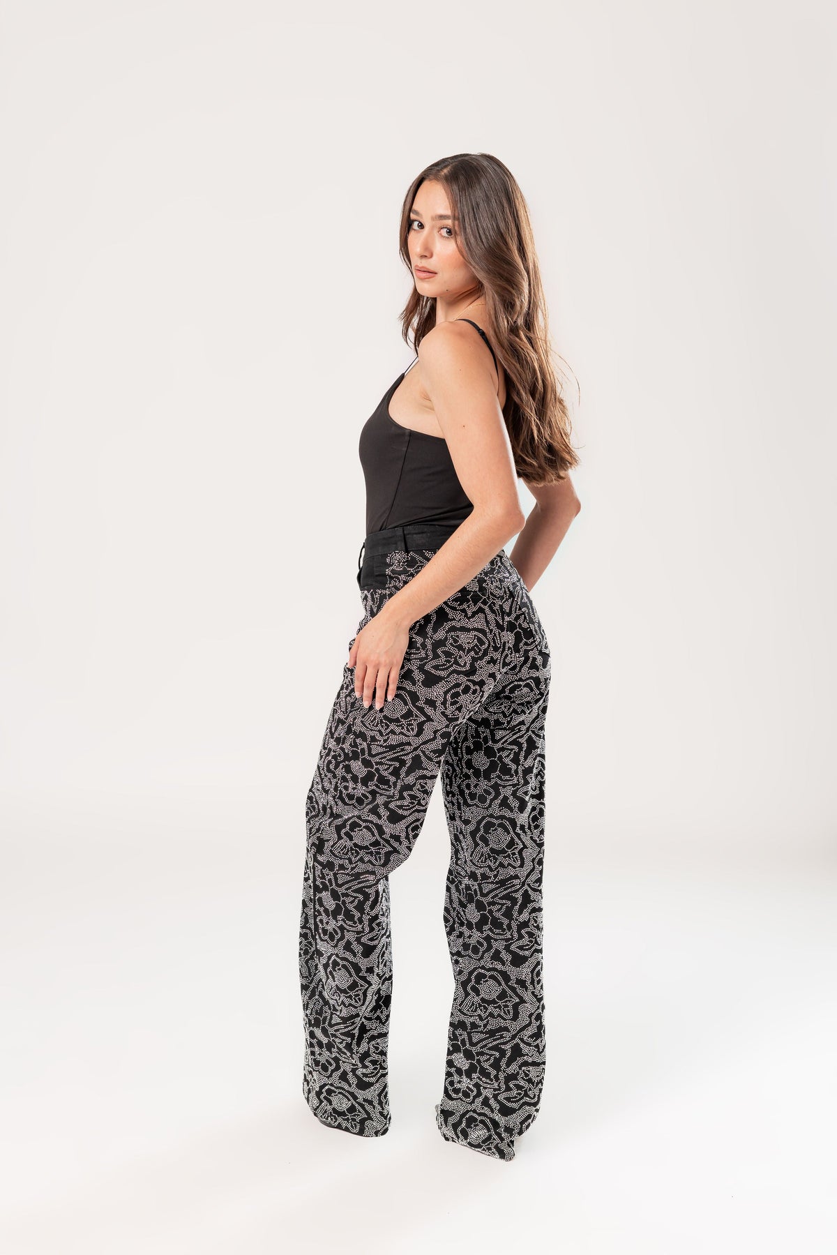 Bárbara | Pantalón wide leg negro
