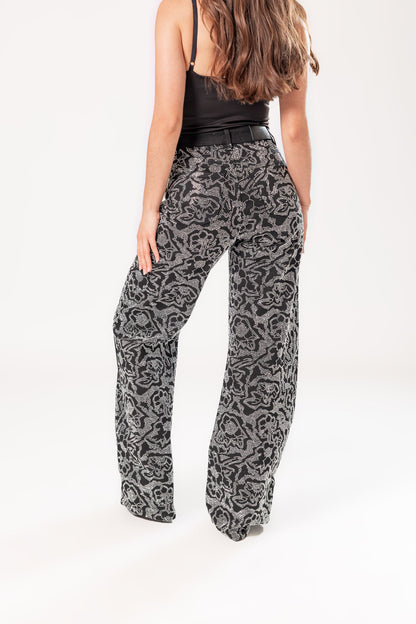 Bárbara | Pantalón wide leg negro