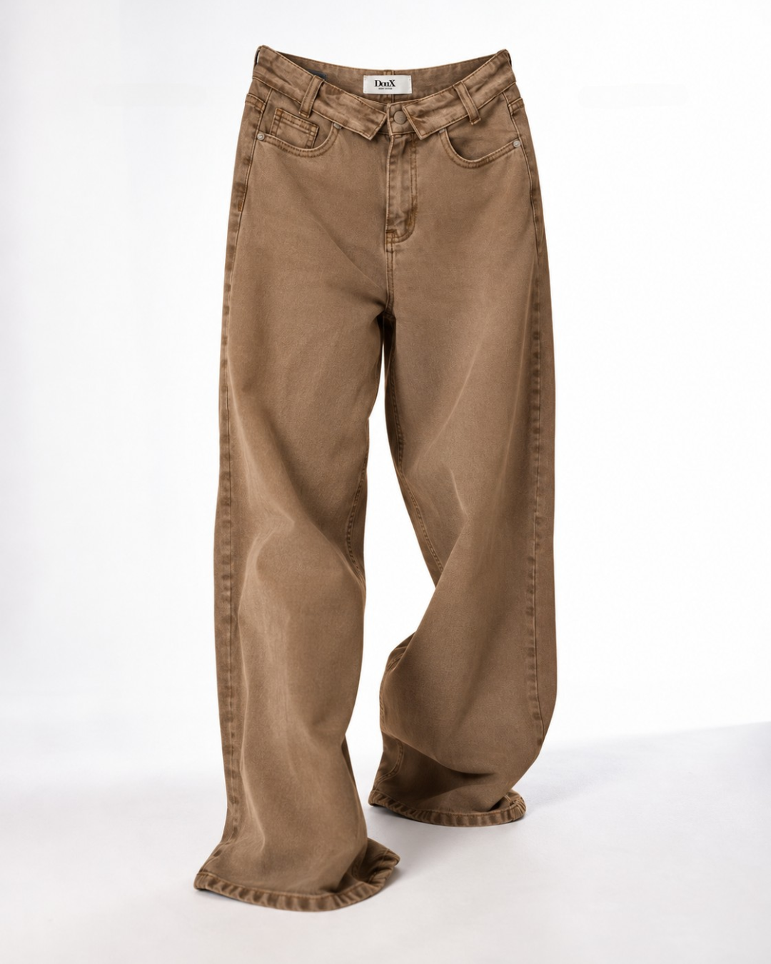 Mariana | Pantalón wide leg khaki
