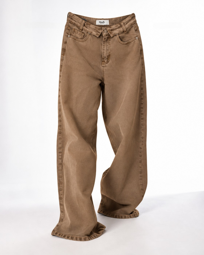 Mariana | Pantalón wide leg khaki