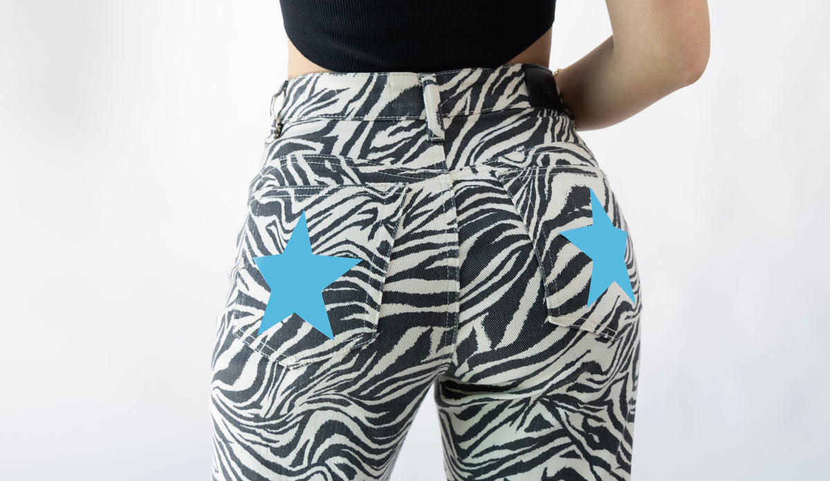 Ximena | Pantalón wide leg print cebra
