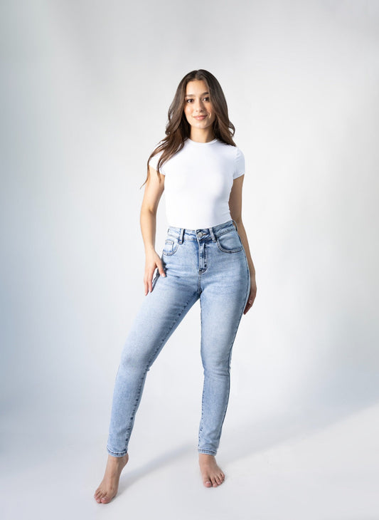 Nicole | Skinny jeans azul claro