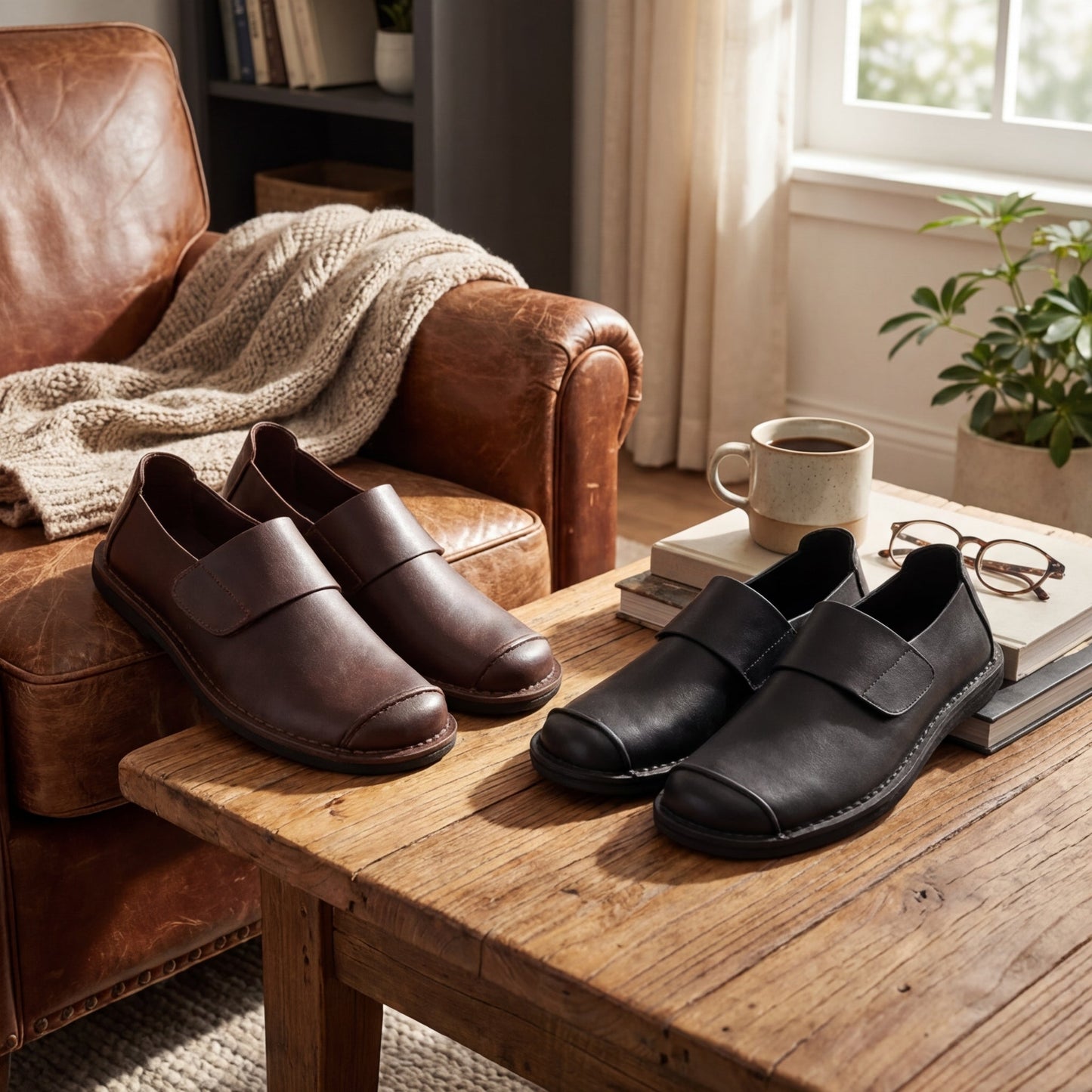 LAURENT MONACO | LOAFER ÉLÉGANT AVEC UN DE SANGLE MINIMAL POUR HOMMES