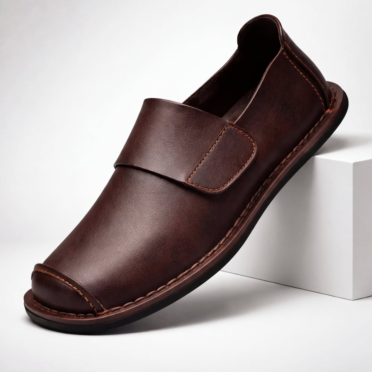 LAURENT MONACO | LOAFER ÉLÉGANT AVEC UN DE SANGLE MINIMAL POUR HOMMES
