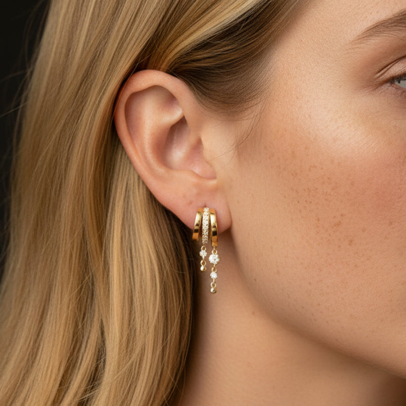 Juego de aretes para mujer