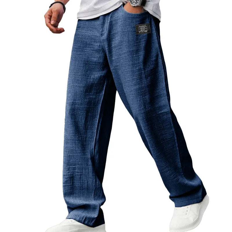 LAURENT MONACO | PANTALON EN MÉLANGE DE LIN POUR HOMMES