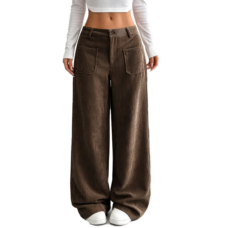Ali | Pantalón ancho y casual de corte holgado para mujer