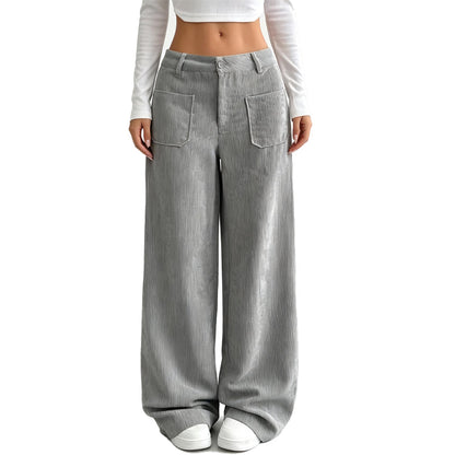 Ali | Pantalón ancho y casual de corte holgado para mujer